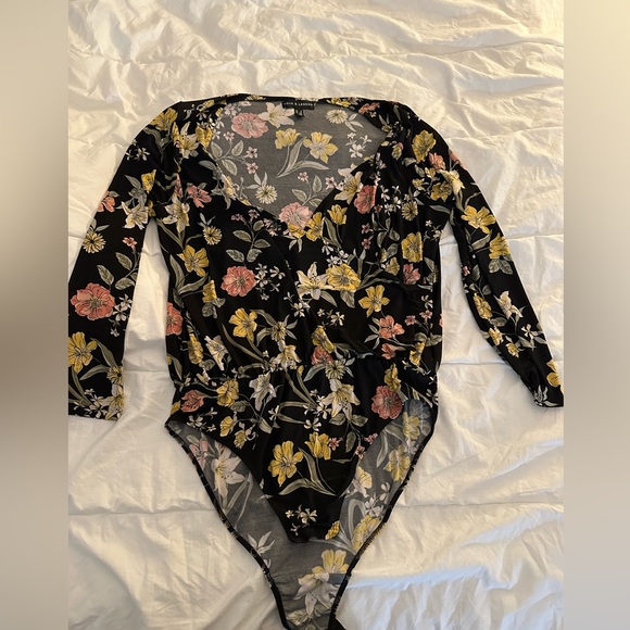 Addition Elle Floral Bodysuit 2X - Picture 2 of 5